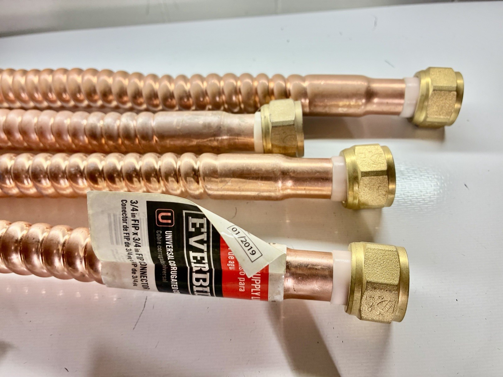 Lot Of Copper Pipes Fittings Elbows Flex Pipe Pieces Parts Hose Plumbing Extras