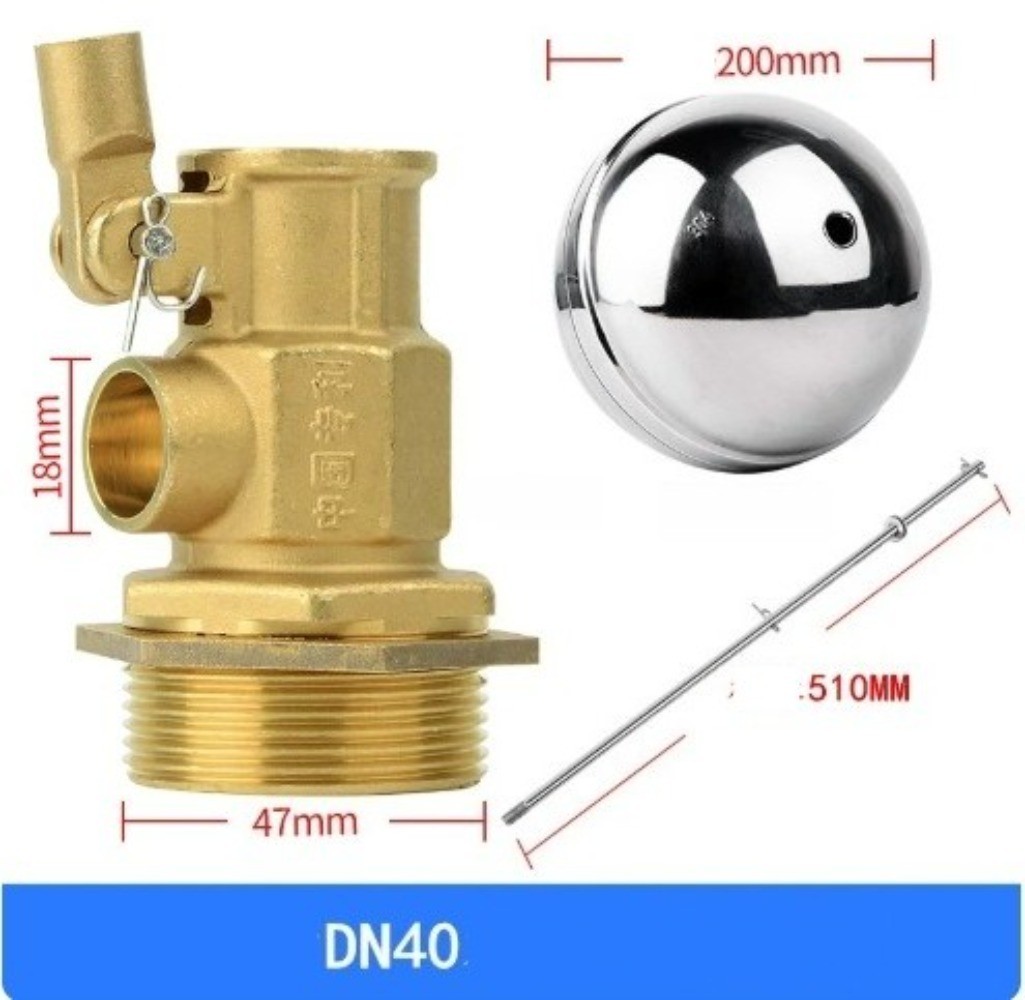 1*Float Valve Stainless Steel Water Tank Float Switch Water Level Control Valve