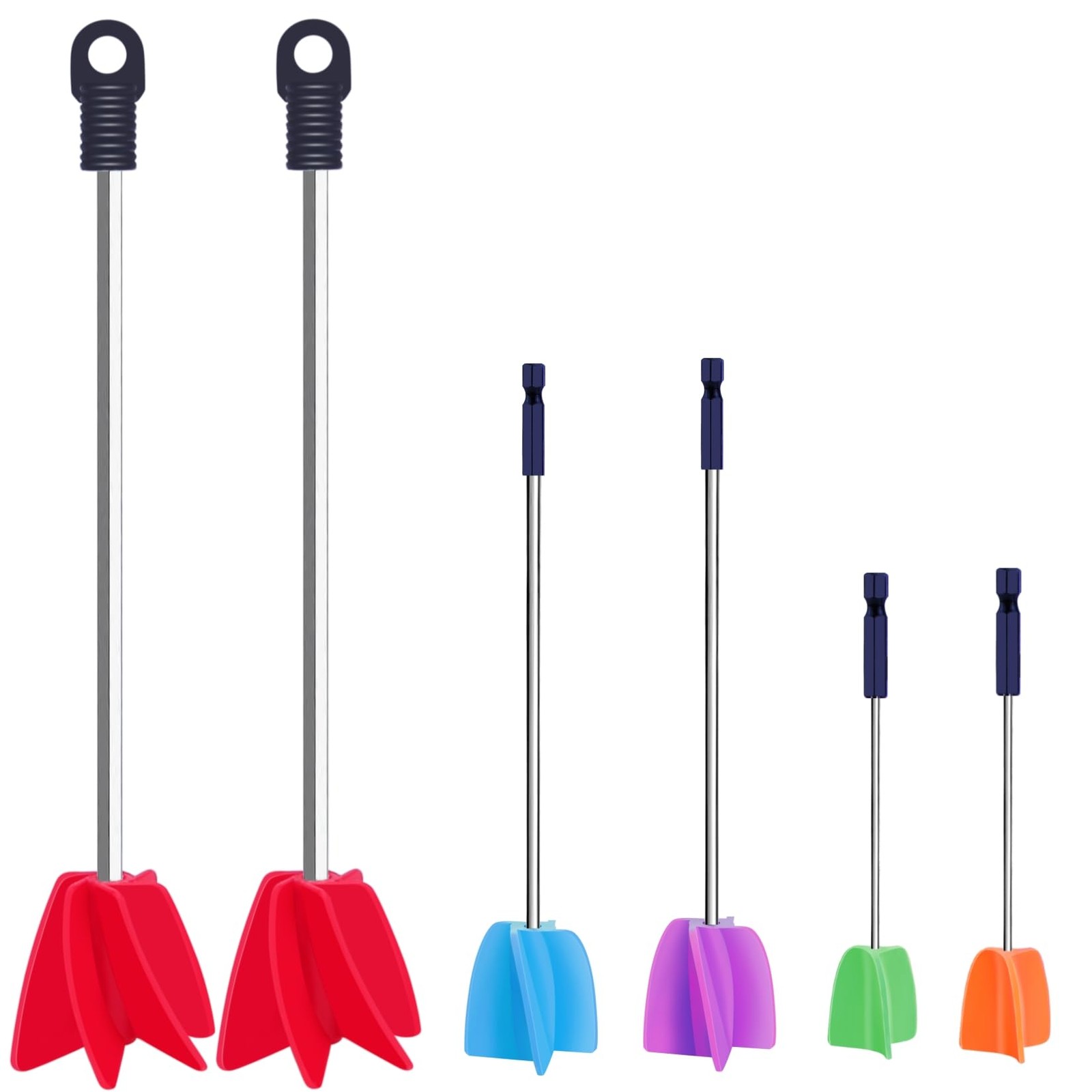 3 Sizes/6 Pack Paint Mixer,11.8 Inch, 1 Gallon Paint Mixer for Drill, Resin M…