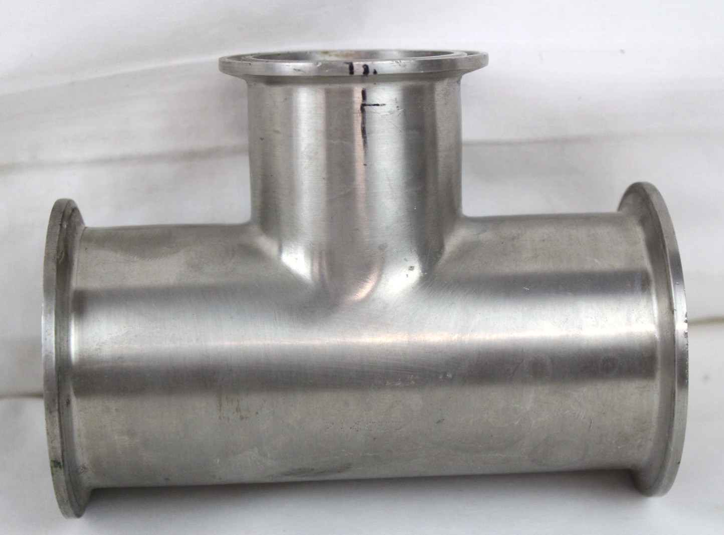 Stainless Steel 3-Way Tee Pipe Fitting 714653 SS 316L 3 AH9403 2.5″ x 3.0″