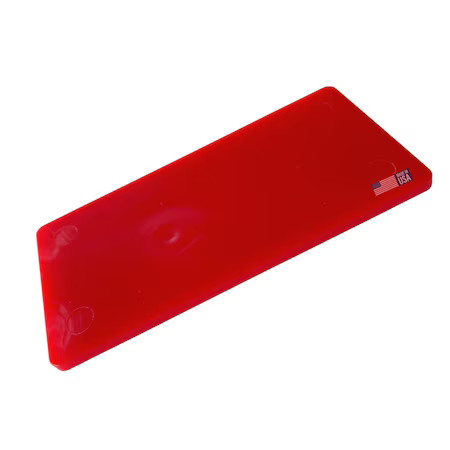 GLAZELOCK FS02 1/8″, 2″ x 4″ Plastic Flat Plate Shims Red 600pc/box (50 sheets