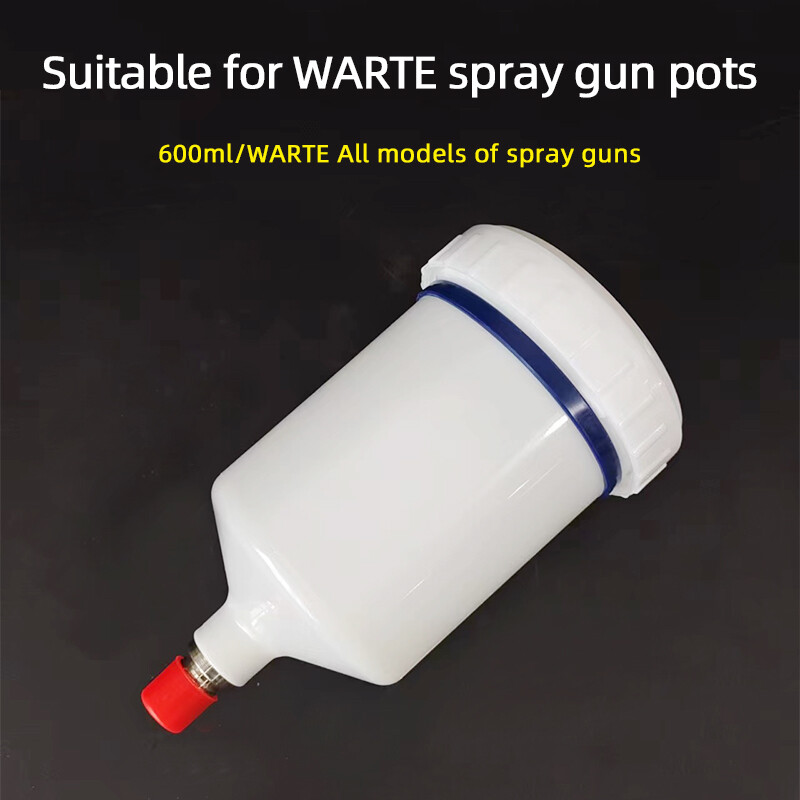 Spray Gun Cup Pot For WARTE Paint Gun 600ml Top Pot PVC Mater Accessories Tools