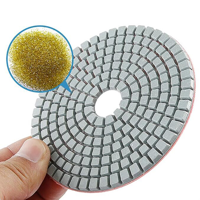 75mm 100mm WET Diamond Polishing Pads Concrete Granite Marble 50-3000 Grits