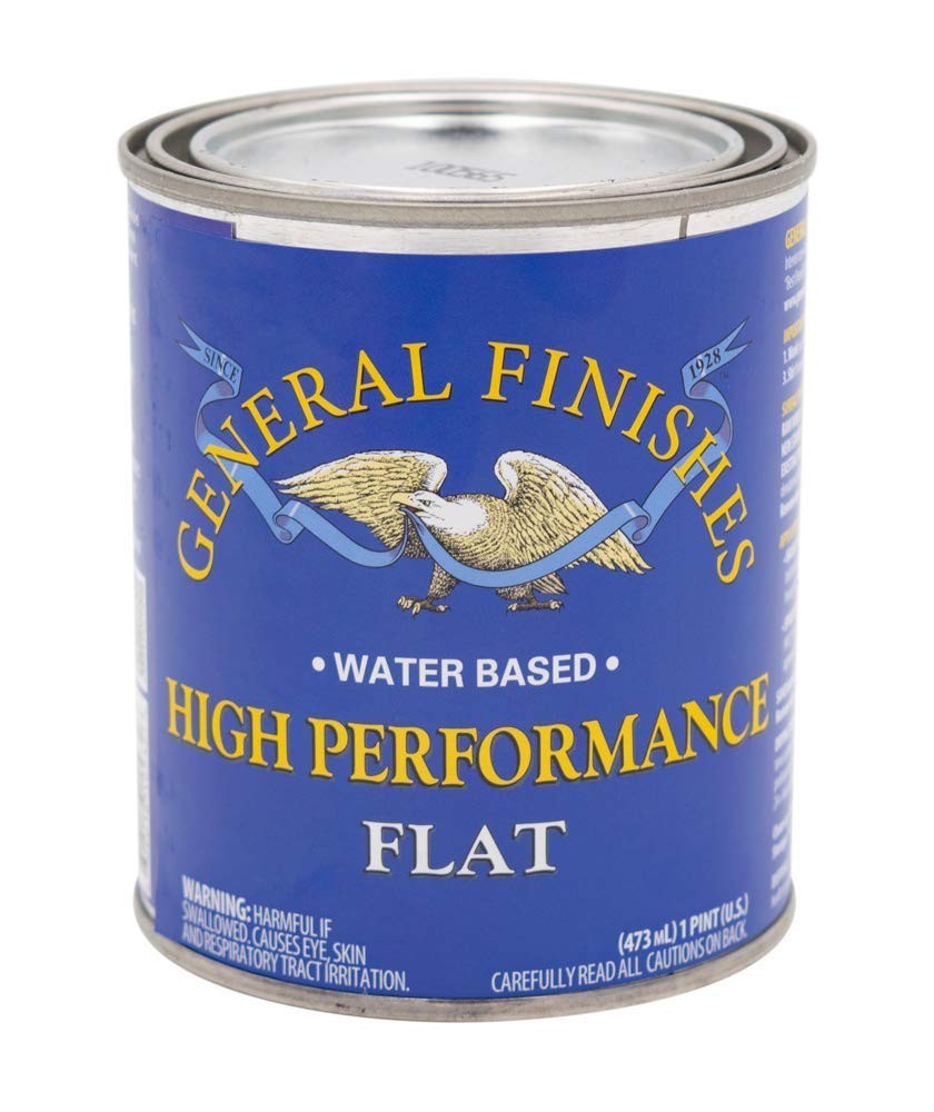 General Finishes High Performance Water Based Topcoat, 1 Pint, 1 Flat