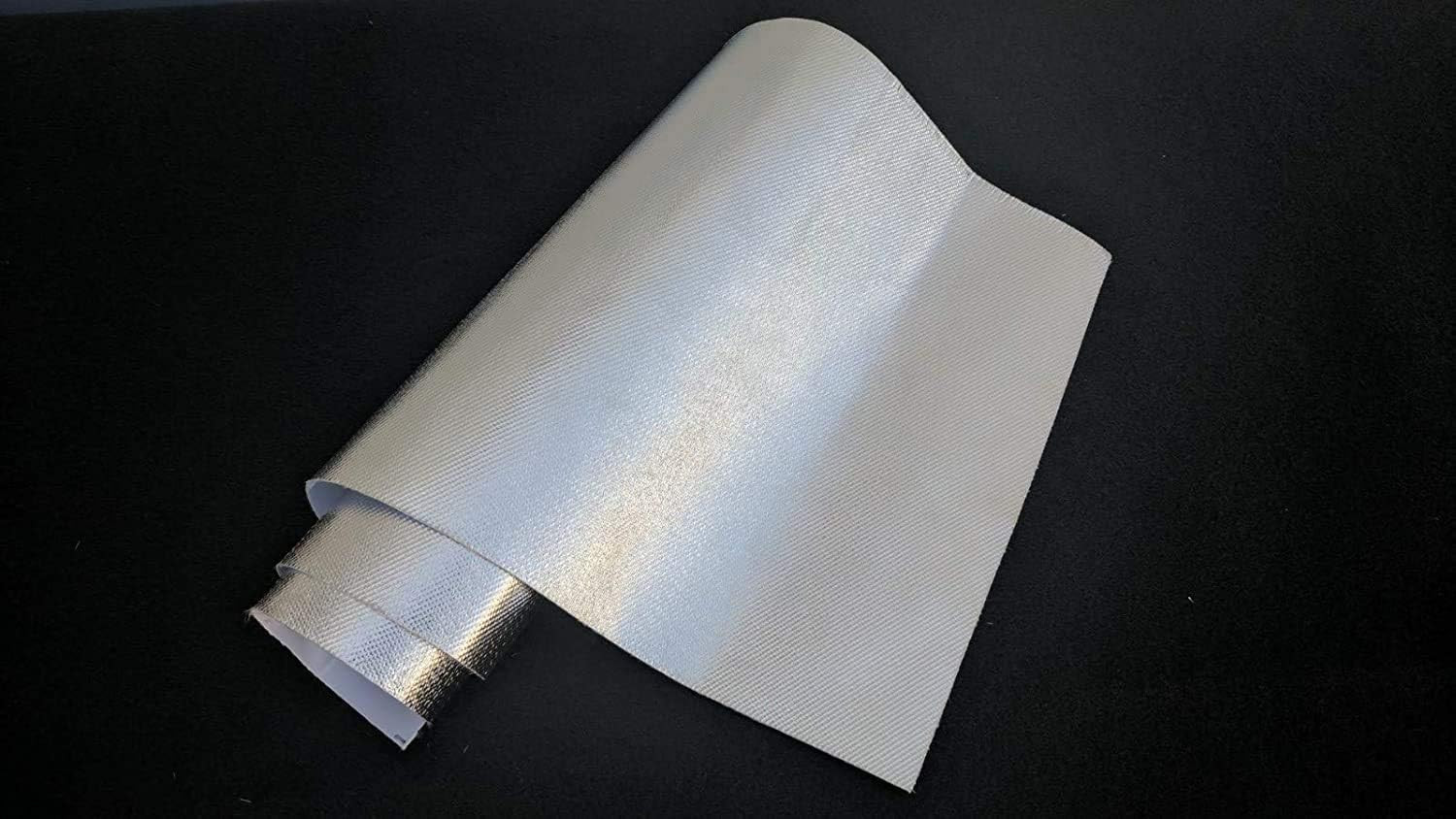 Aluminized Heat Shield Thermal Barrier Adhesive Backed Heat Blanket (12” X 2…