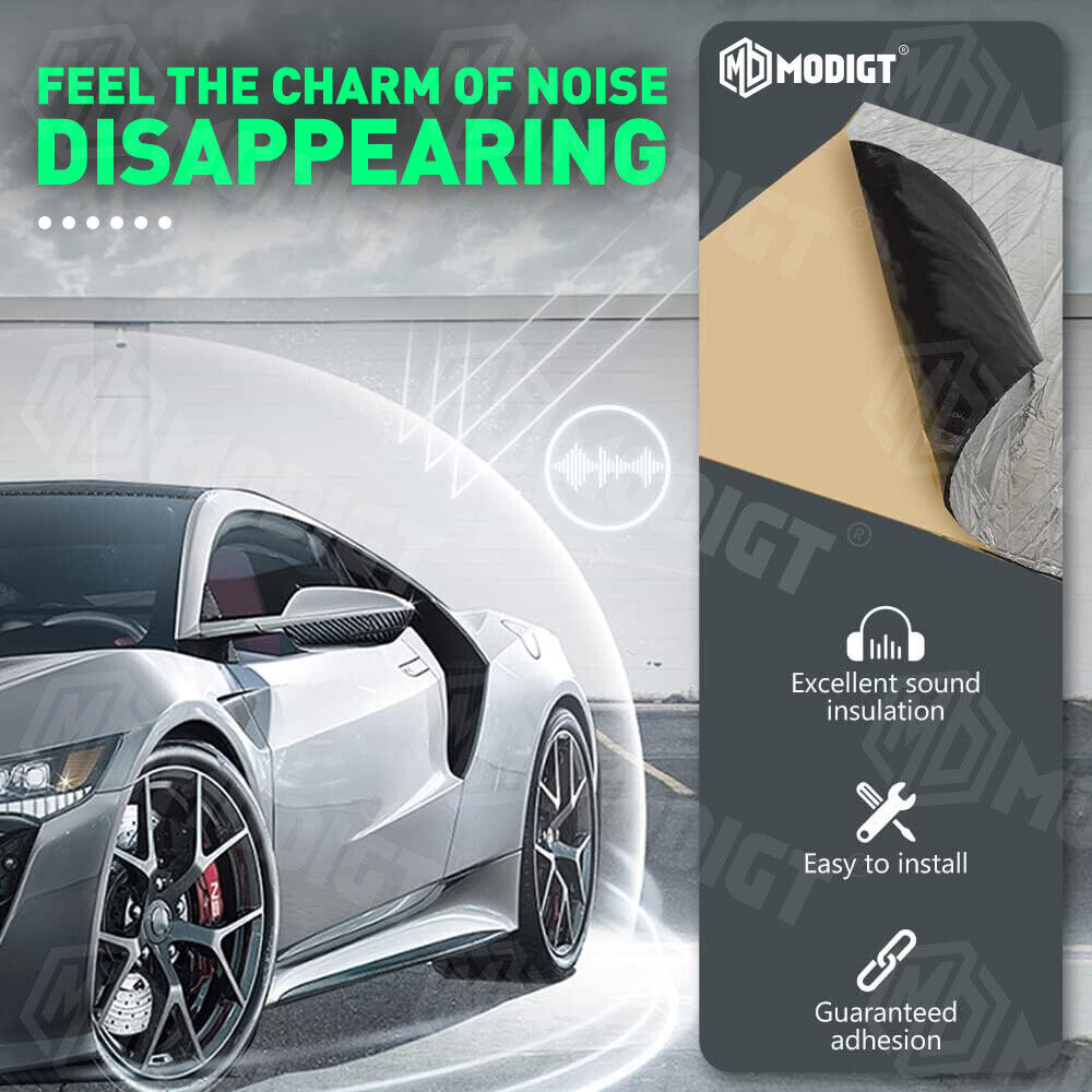 315″x17″ Automotive Sound Deadening Insulation Heat Barrier Noise Proof Deadener