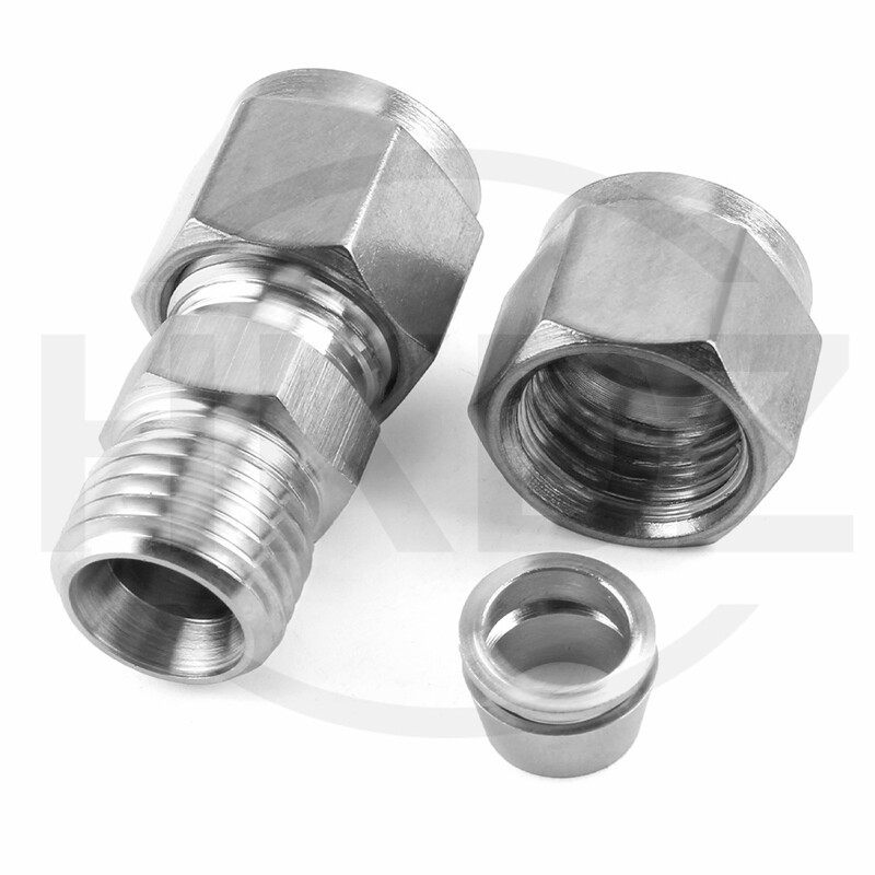 Compression Pipe Fittings Stainless Steel Connectors Plumbing 3mm 4mm 5mm -25mm