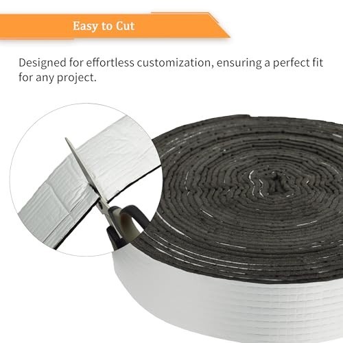Reflective Foam Pipe Insulation Wrap 3″ x 32ft, Self-Adhesive, High Resilience