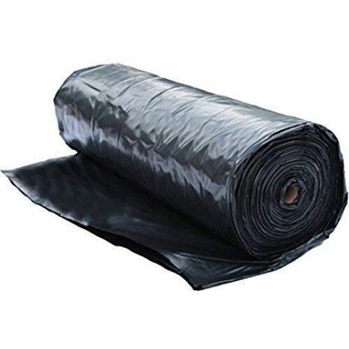 Vapor Barrier Supply – Poly Cover Black Vapor Barrier Plastic Sheeting – 4 Mil