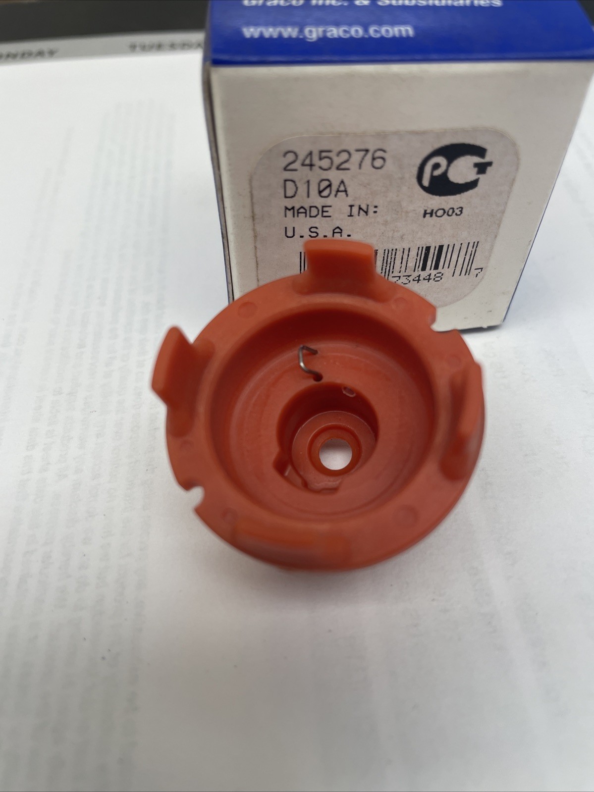 Genuine Graco 245276 245-276 Air Cap Electrode Assy