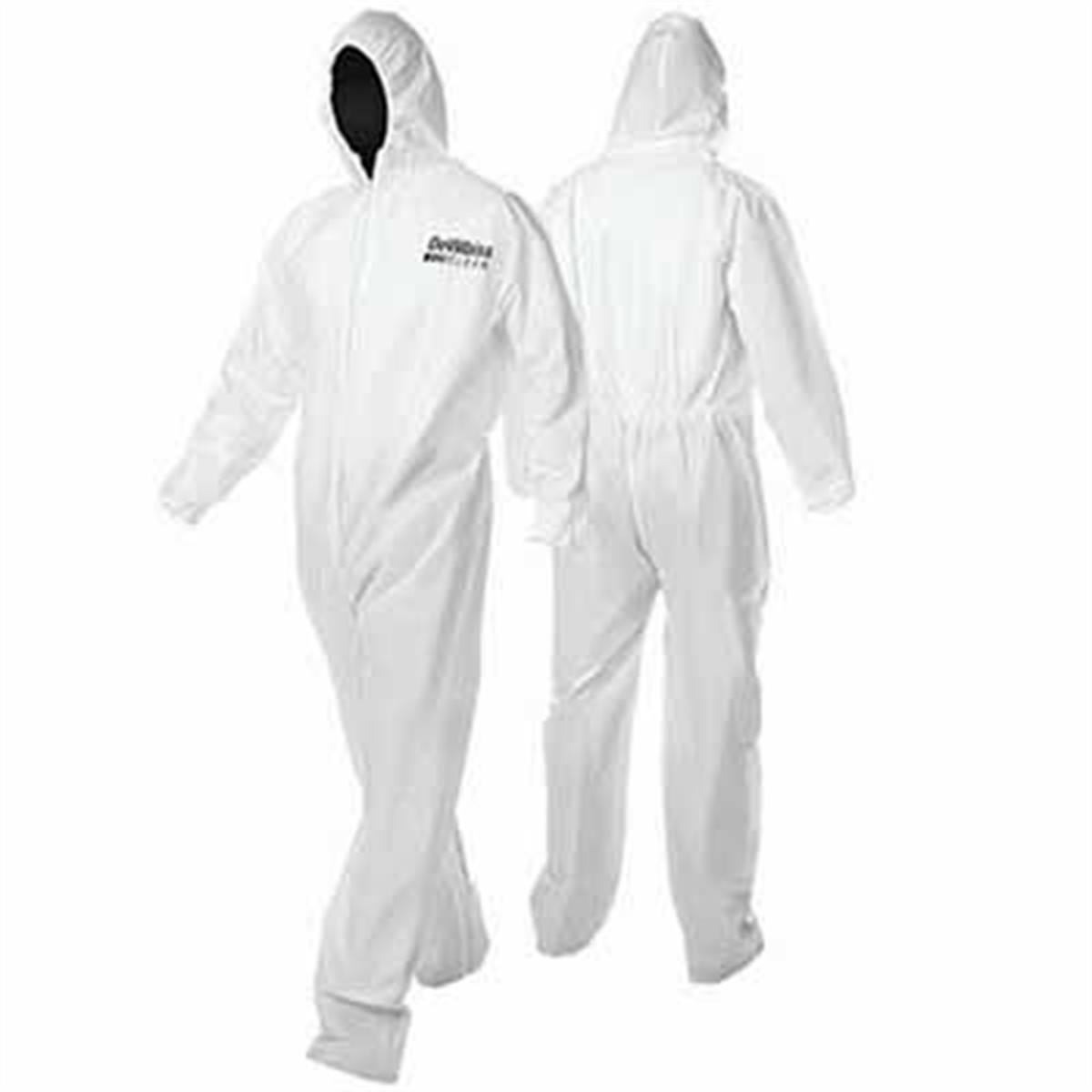 Devilbiss CLEAN 803674 Disposable Coverall, 3X-Large, White, Nylon, Elastic Wai