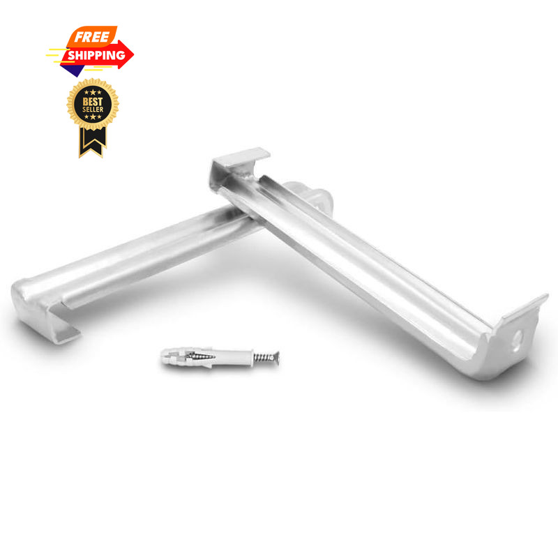 ApxRoufin Aluminum 12 Pcs Gutter Hangers with Expansion Hook 5in, GD hook 5in
