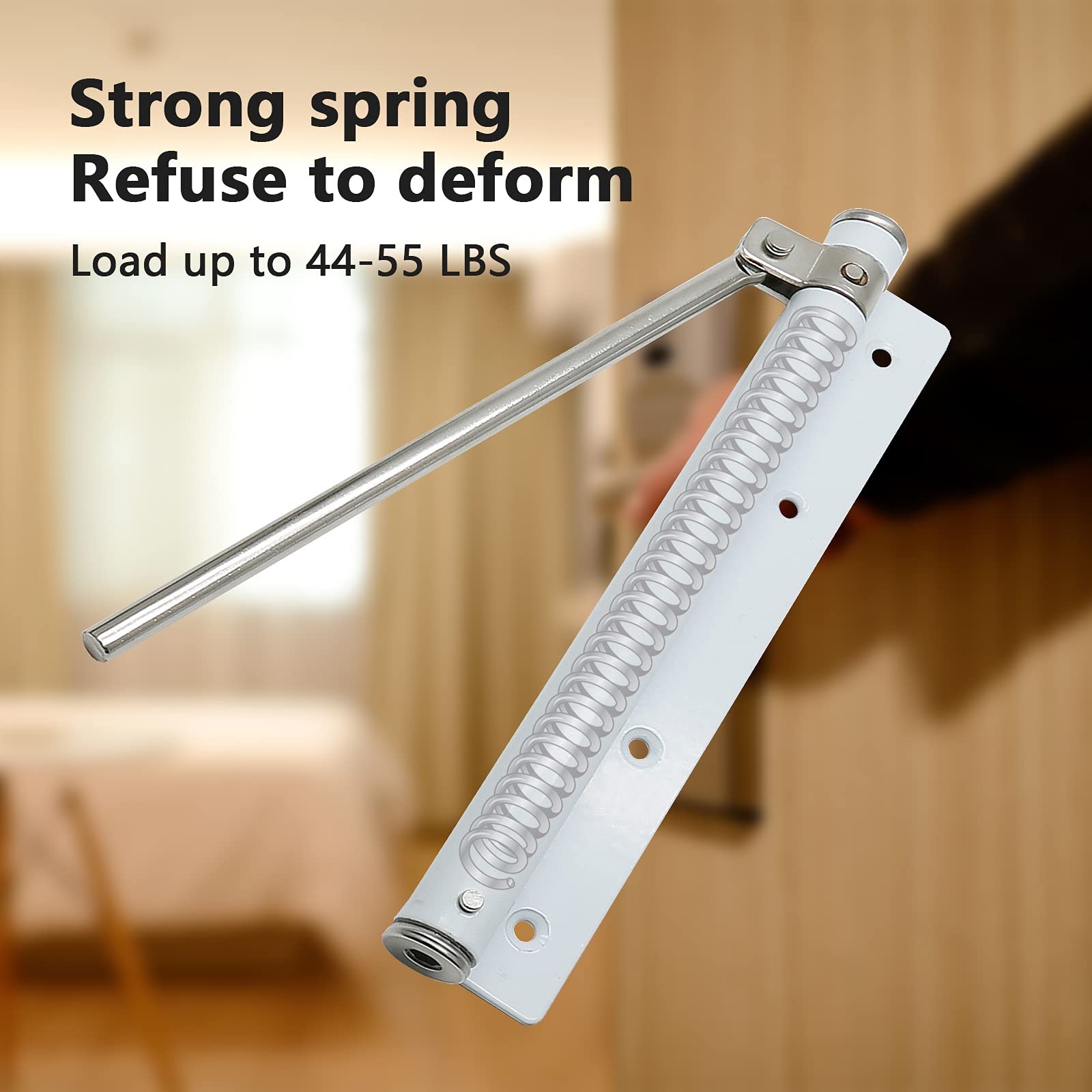 Adjustable Spring Storm Door Closer, Automatic Door Closers Hinge, Heavy Duty…