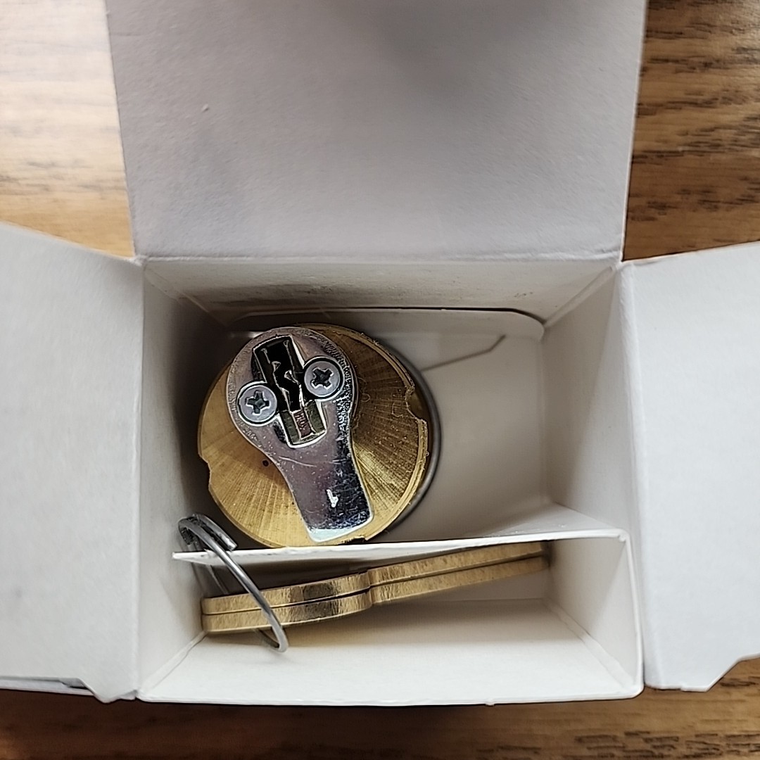 ILCO 1-1/8″ Brass Mortise Cylinders 7185RB1-25-KA2 Brand New 10pk
