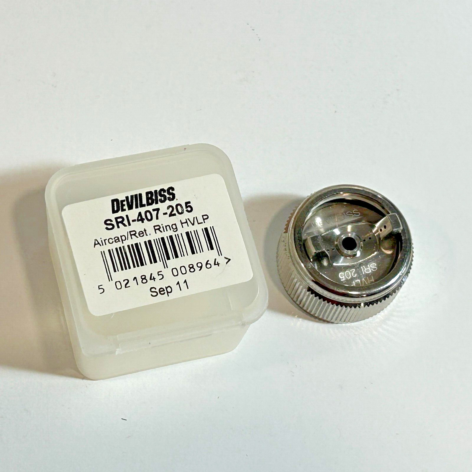 NEW DEVILBISS – AIR CAP 205 W/RET RING – SRI-407-205 (D518)