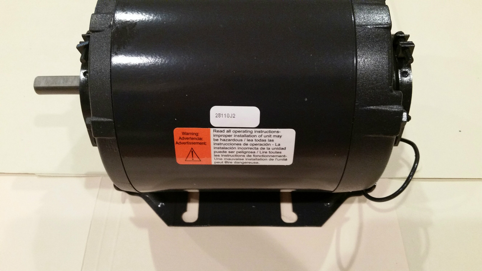 FLUID MANAGEMENT, DAYTON MOTOR, 1/3HP,1725 RPM/115VAC, FOR H1 MIXER, P/N. 16249