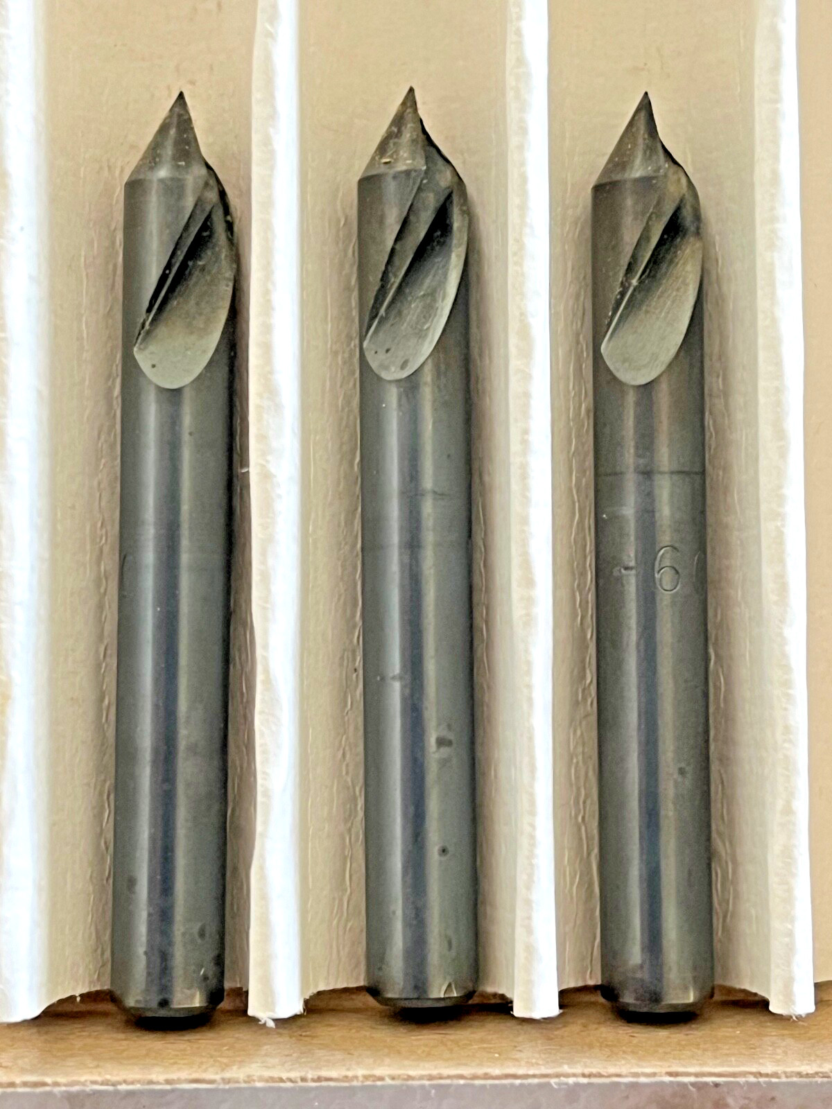 3 new M.A. FORD 61025001 / #61051, 1/4″ Dia. HSS UNIFLUTE, 60° Countersinks, USA