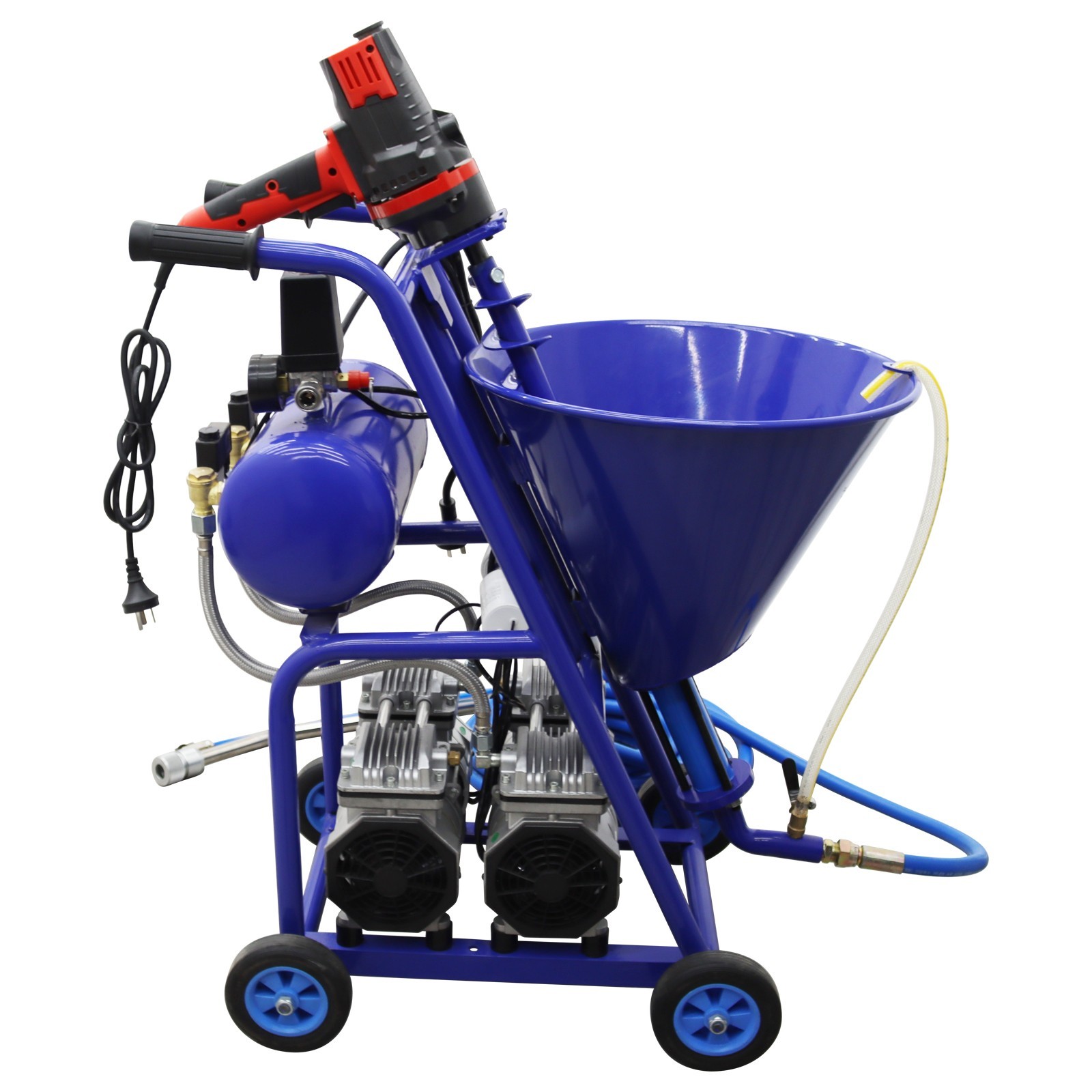 Electric Dual Power Polyurethane Foam Spray Machine with 50L Hopper 220V 3.2KW