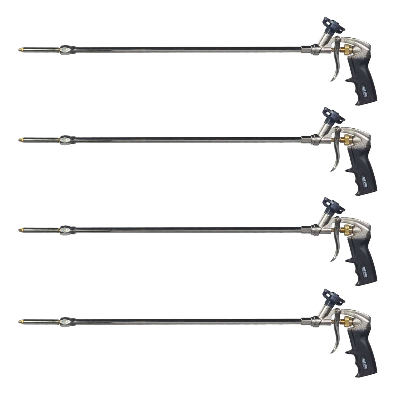 AWF PRO 2 Foot Spray Foam Gun, PTFE Non Stick Coated Basket, Swivel Tip, 4 Pack