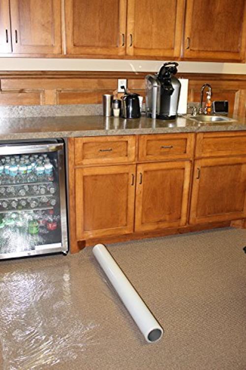 BISupply Plastic Carpet Protector Film, 36in x 200ft – Carpet Assorted Sizes