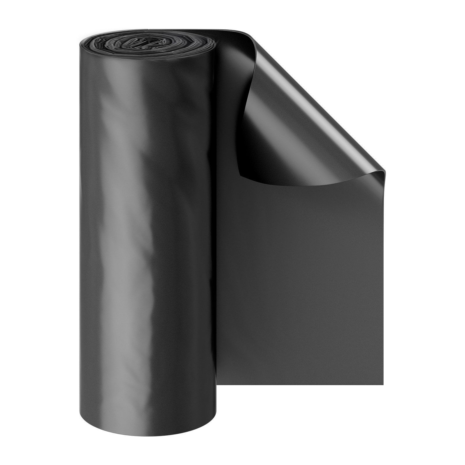 3x50FT 4mil Thick Black Plastic Cover Roll Heavy Duty Sheeting Film