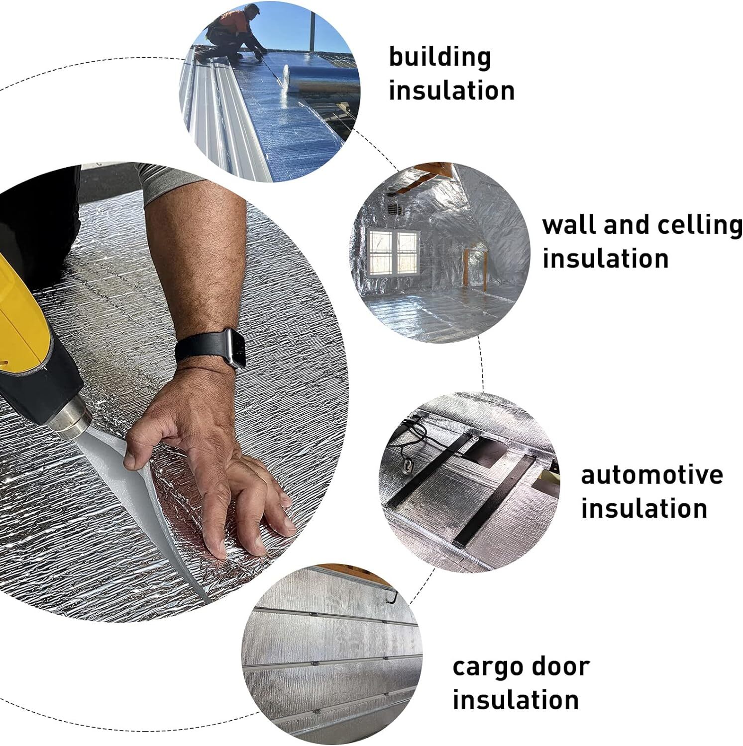 80″x40″ Heat Reflective Foam Foil Insulation Car Interior Roof Trunk Auto RV SUV
