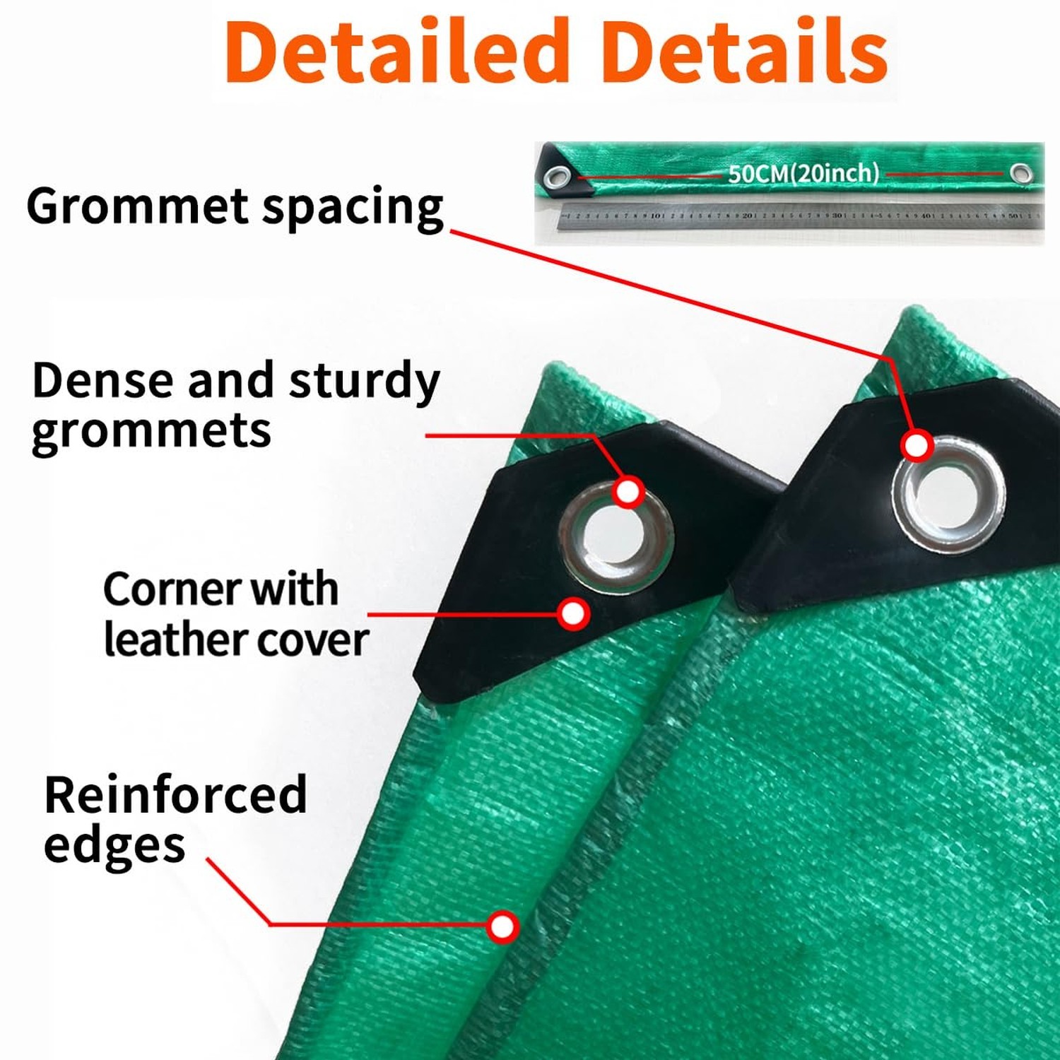 Tarps Heavy Duty Waterproof 8x10ft, 10Mil Poly Tarps with Grommets, UV Resist…