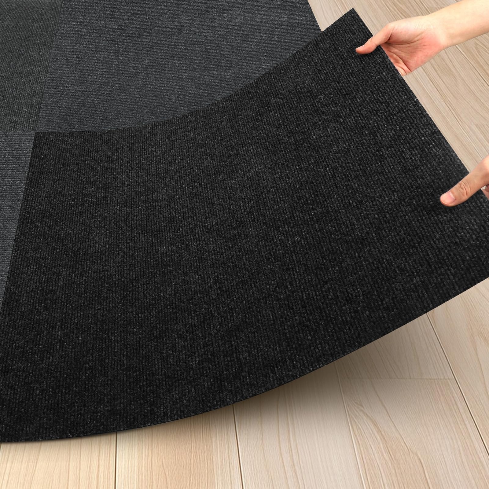 Xhikowat 24X 24 Carpet Tiles Peel And Stick 10Pcs Non-Slip Carpets Squares 40