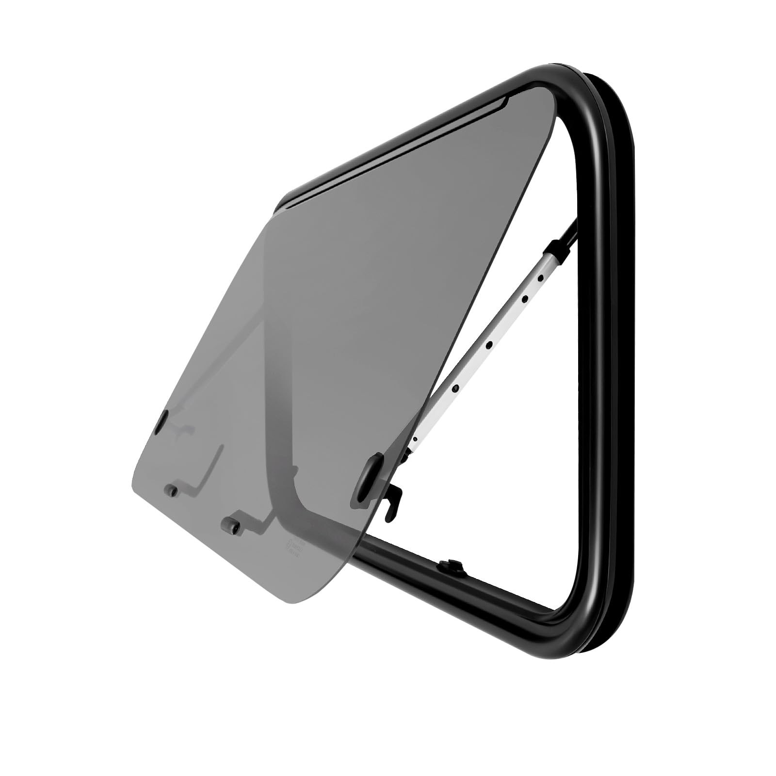 35.43 x 21.65 RV Emergency Exit Window Tempered Glass Camper Black Anti-Peep