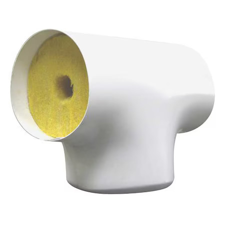 Zoro Select Tee404 1-1/4″ Fiberglass Tee Pipe Fitting Insulation, 1″ Wall,