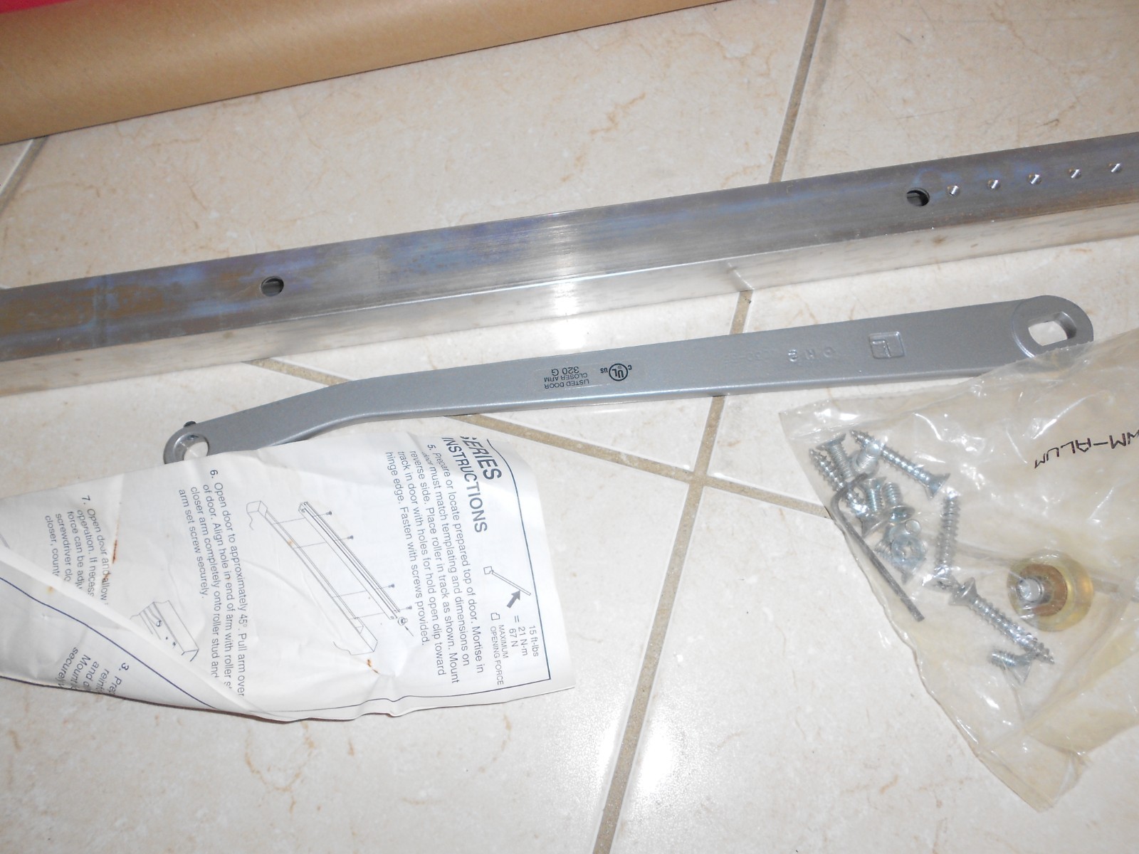 LCN 2033 PACER CONCEALED TRACK DOOR CLOSER LEFT HAND