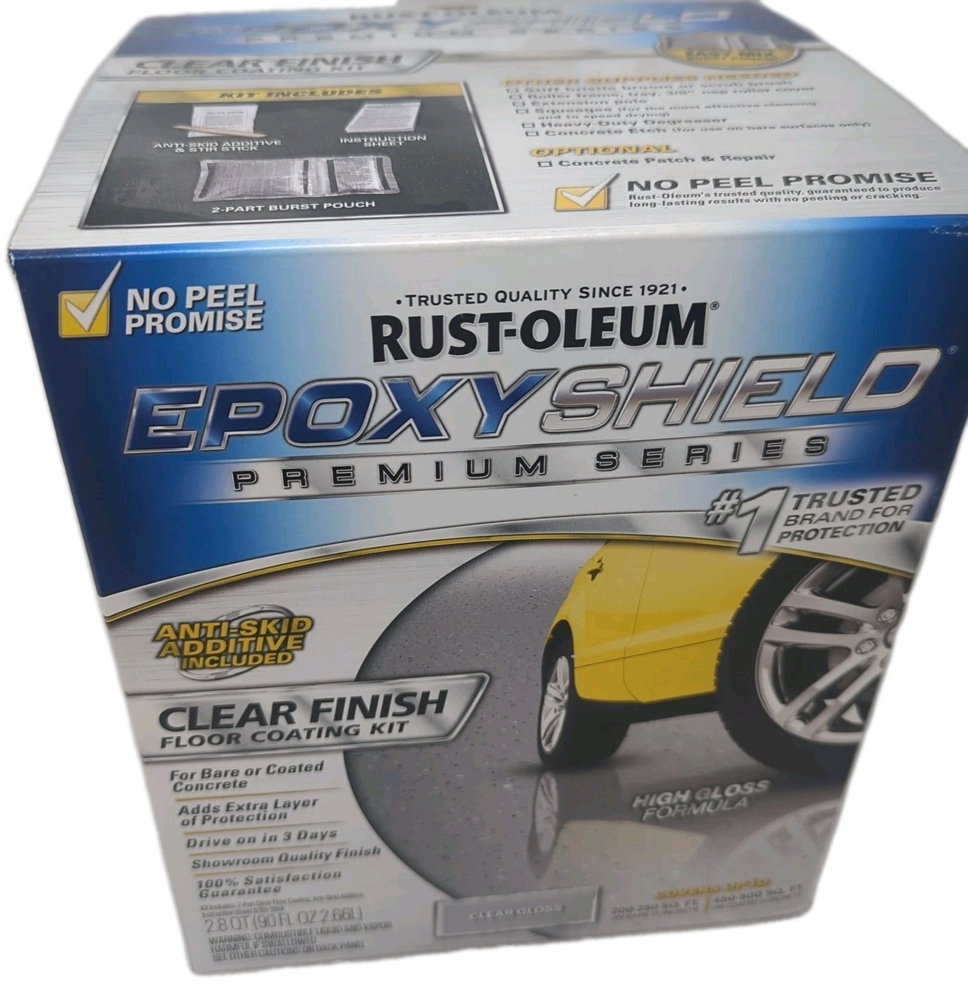 Rust-Oleum 292514 EpoxyShield Premium Floor Coating Kit – Clear