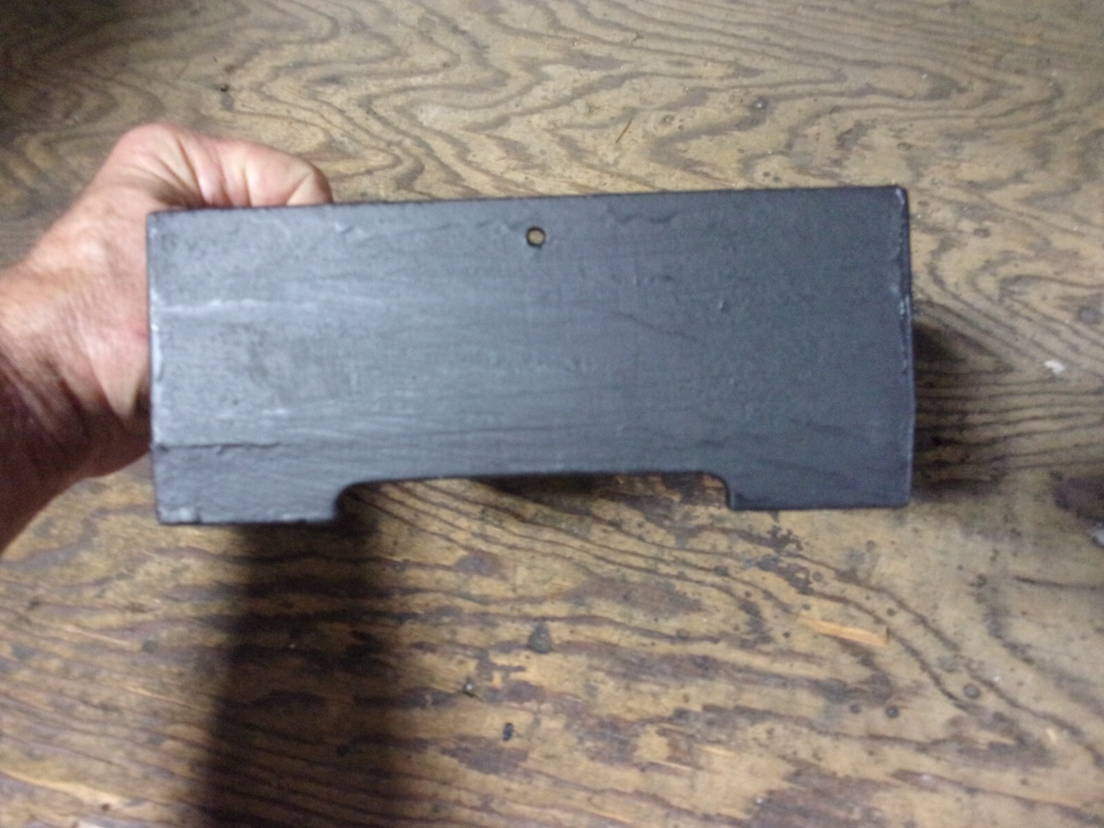 ROUGH CUT Post Base Anchored 6×6 Heavy Cast Aluminum BLACK