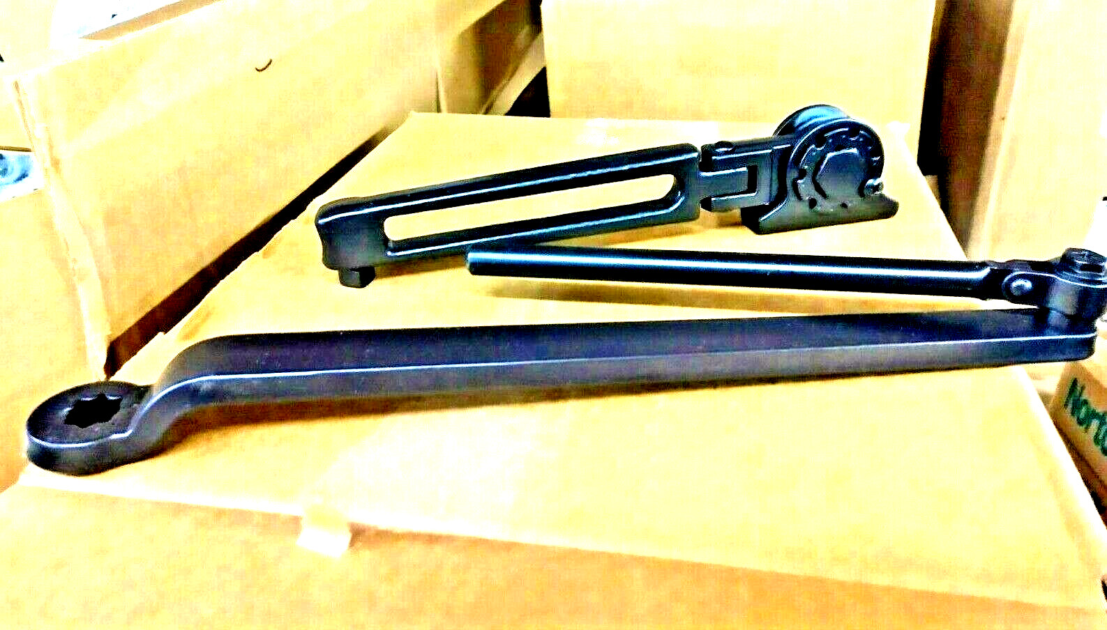 NORTON DOOR CLOSER HOLD OPEN ARM 7701-3 AKA 7701-8 W/1628H BKT BSP BLACK NUSTYLE