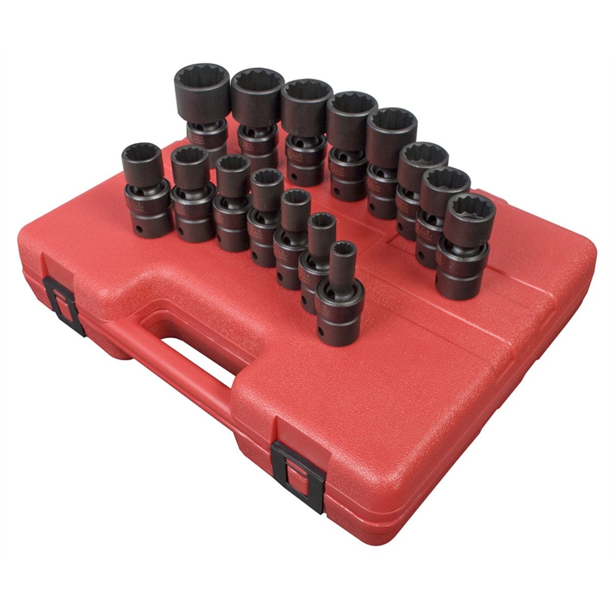 Sunex 2856 SUNEX 15 PC 1/2″ DR 12 PT SAE UNIVERSAL IMPACT SOCKET