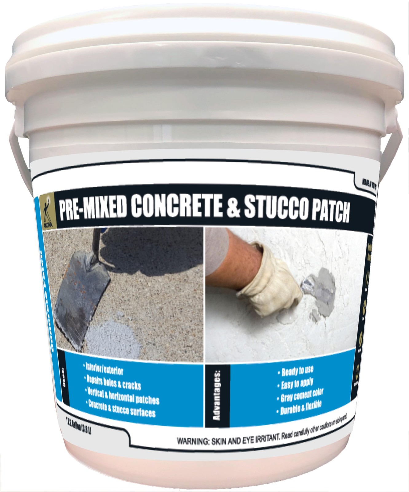 Premixed Concrete Stucco Patch Patching Material For Exterior Interior Use R