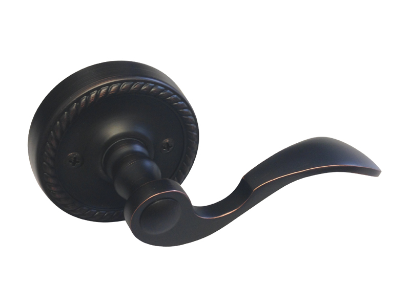 Dummy Oil Rubbed Bronze Lever Handle Door Lock locks Right Handed
