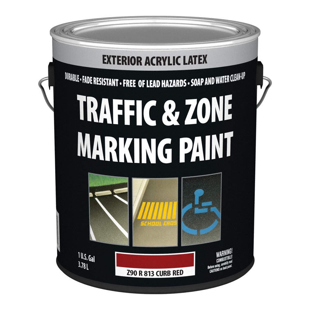 KRYLON Traffic + Zone Marking Paint, Curb Red 833ZX0