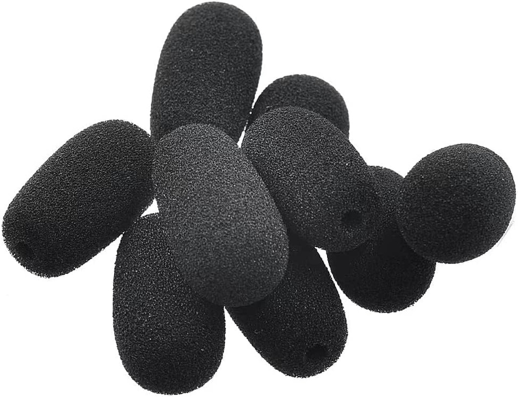 10 Pack Foam Mic Cover for BlueParrott B350 B450 B550 Headset Windscreen