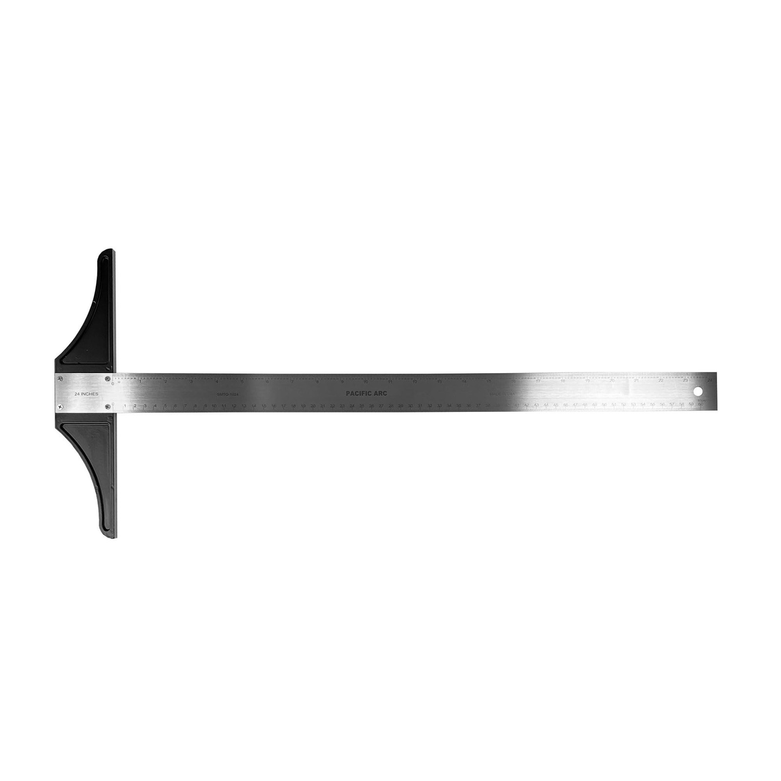 Pacific Arc 24 Inch T Square, Traditional Stainless Steel, Graduated Inch and…