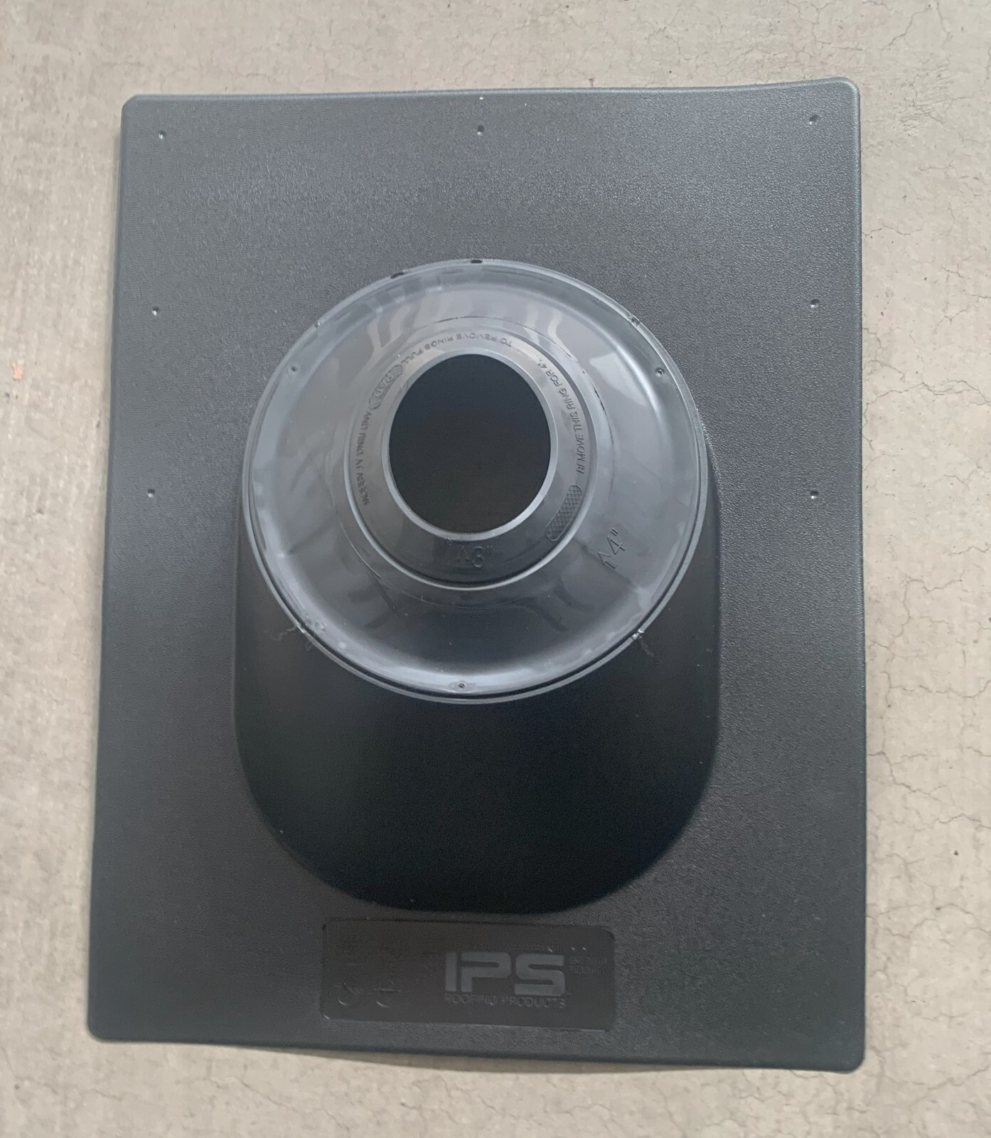 IPS 4N1 Hard Base Plastic Roof Flashing 3-4 inch-Box of 10