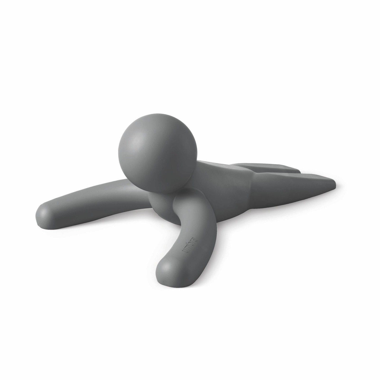Umbra Buddy Door Stop, Heavy-Duty and Flexible, Soft-Touch 1 Pack, Dark Gray