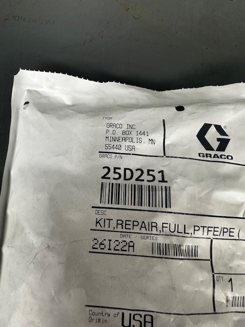 GRACO 25D251 REPAIR KIT FULL PTFE/PE 054