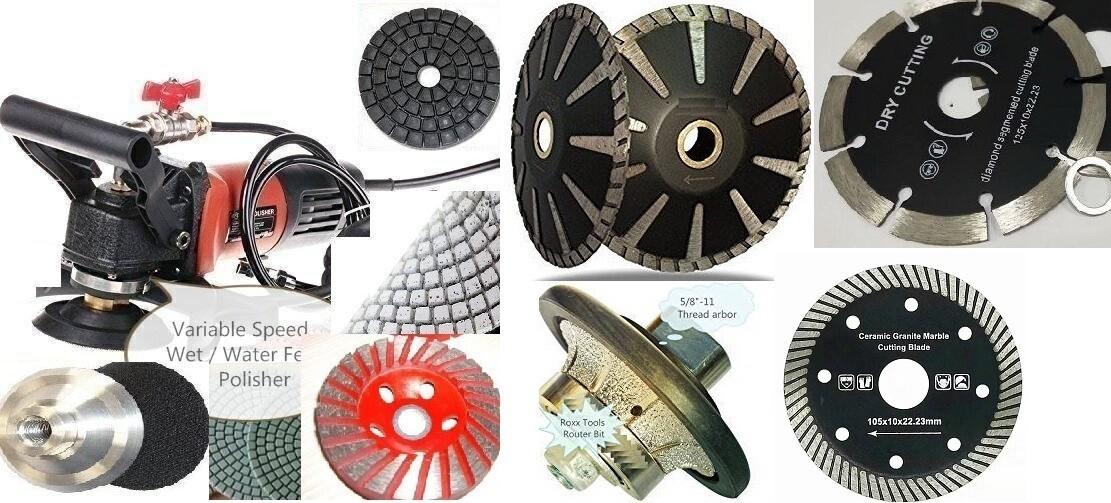 Wet Polisher 3/4″ Demi Bullnose 50 granite marble stone convex blade grinding