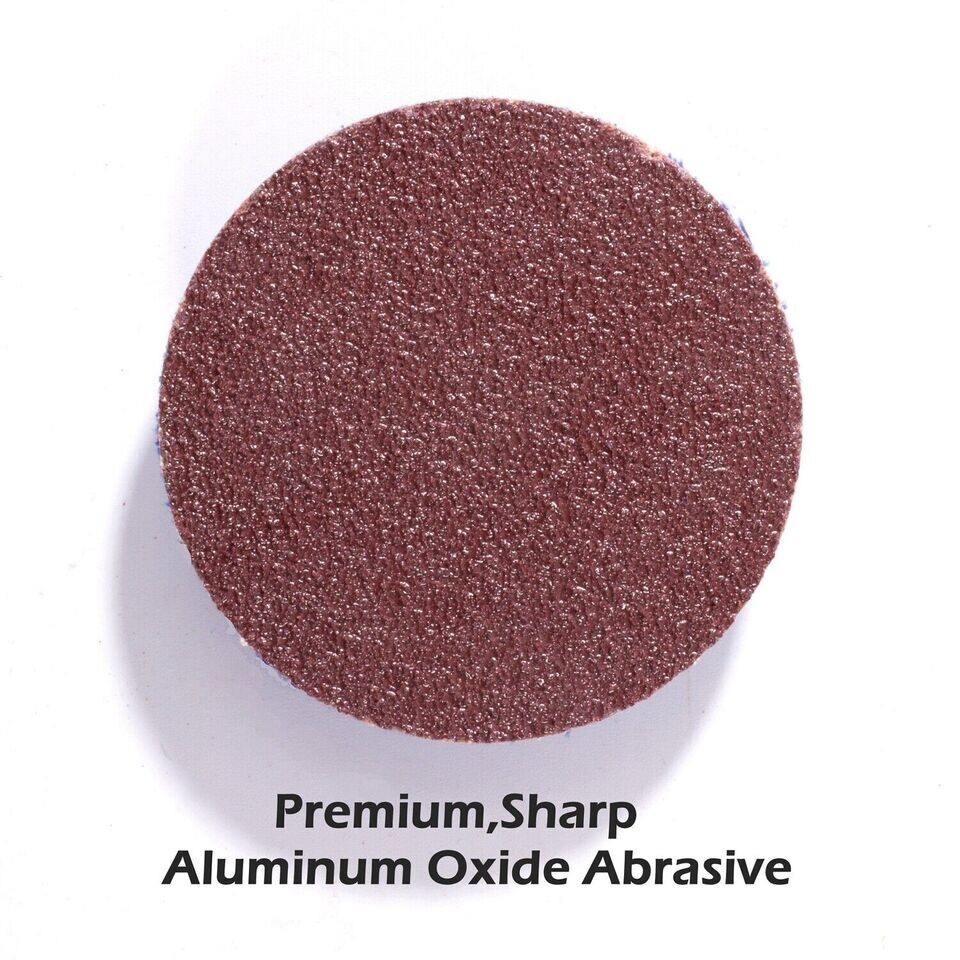 150PCS 2 inch Aluminum Oxide Roll Lock Grinding Sanding Disc Die Grinder 36 Grit