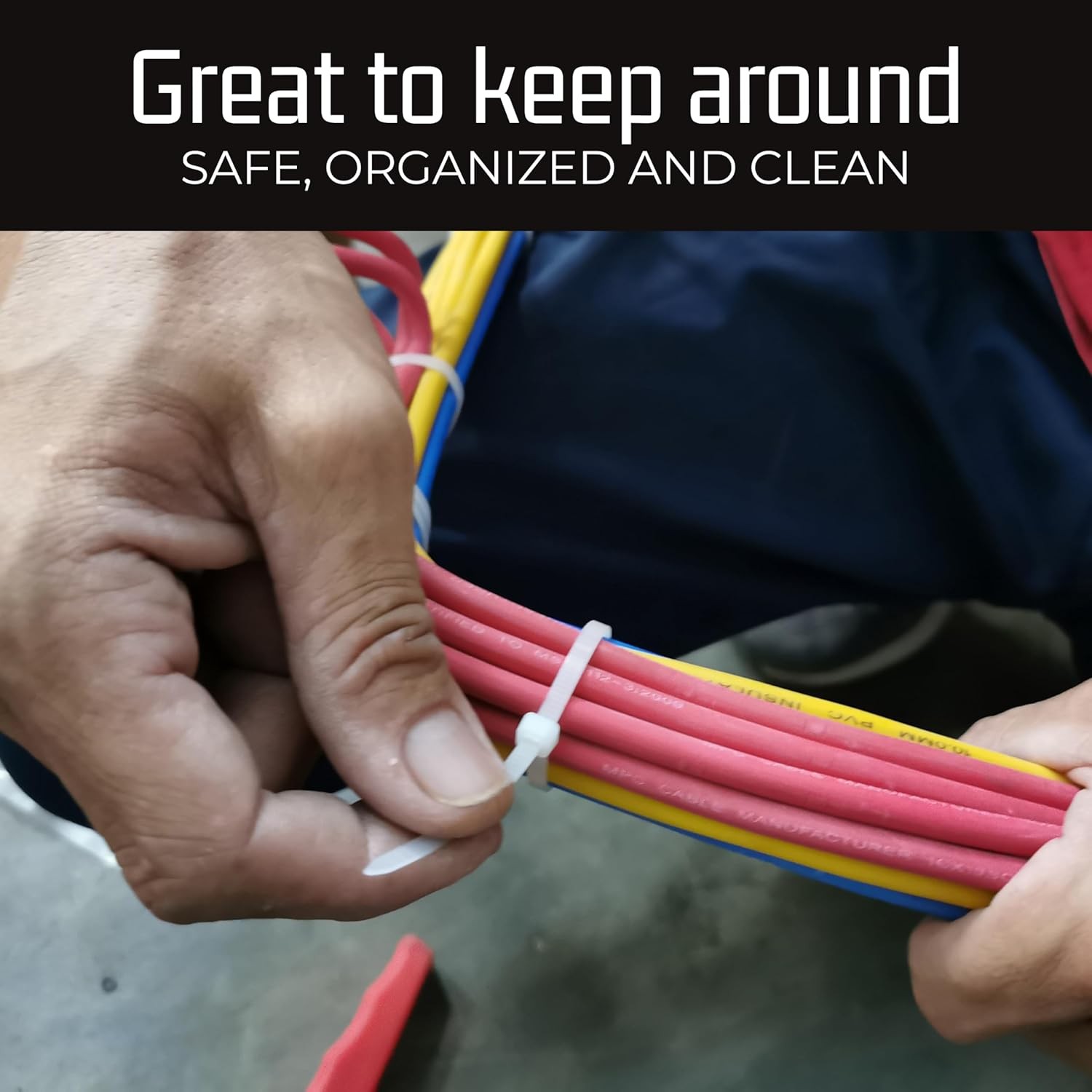 Lokang—12-Inch White Zip Ties – 100-Pack