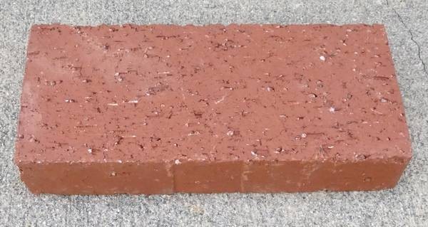 14x Natural Red Clay Bricks Rectangular Rough-Finish Bricks for Interior & Ext