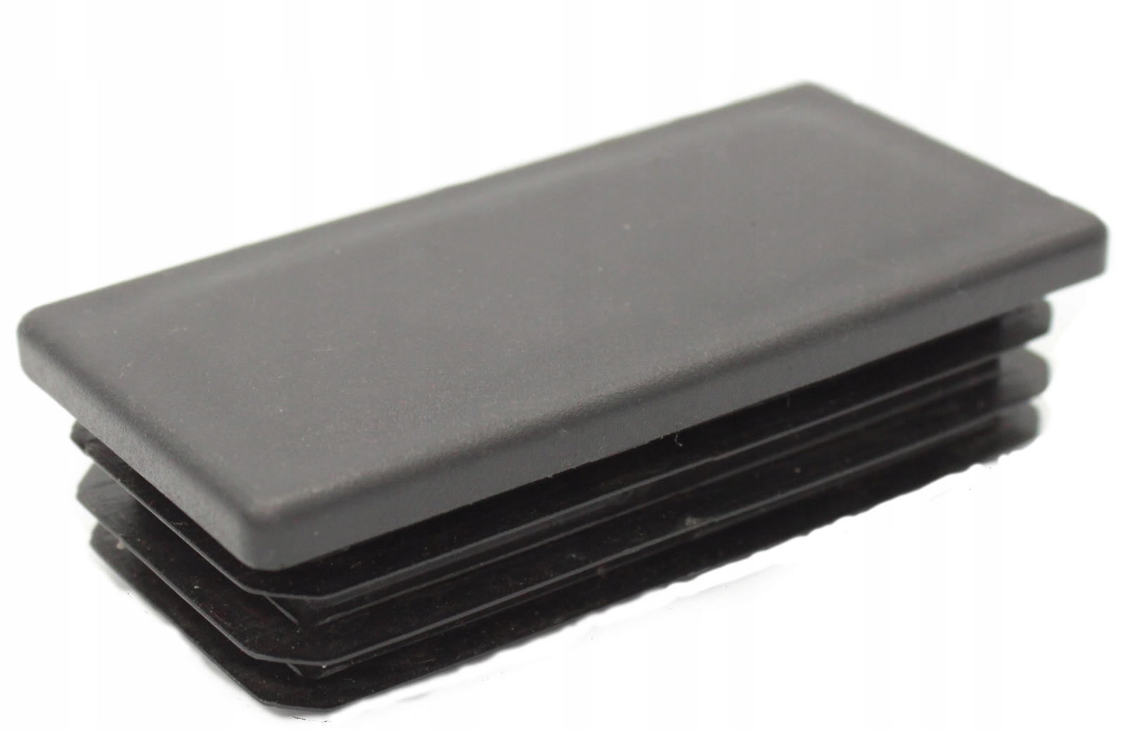 10 x fin plugs rectangular tube 27 x 40 mm rectangle black end caps plastic