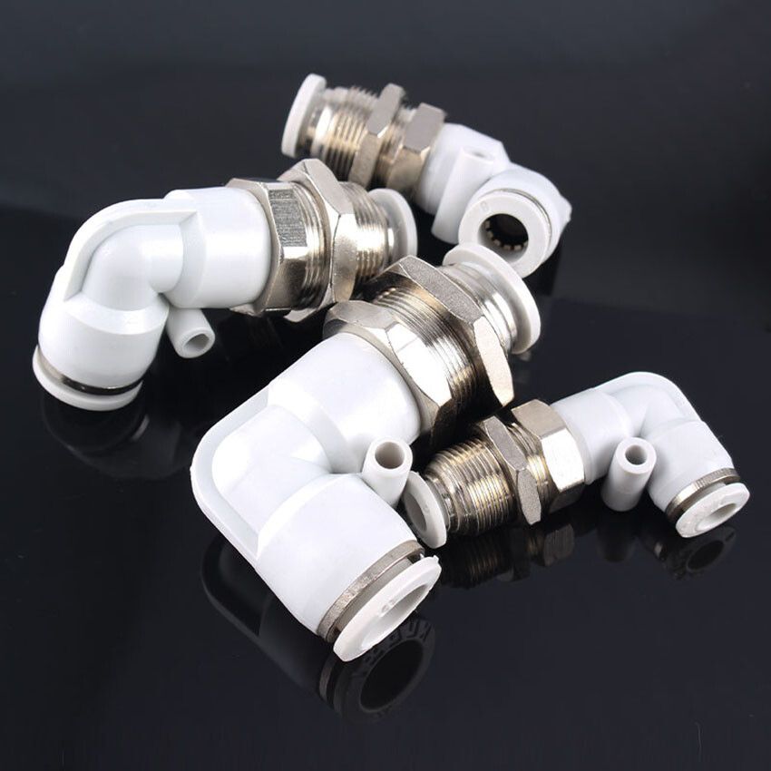 Swivel Elbow Push Fit Bspt Parallel Threads Metric Push in Fitting 4/6/8/10/12mm