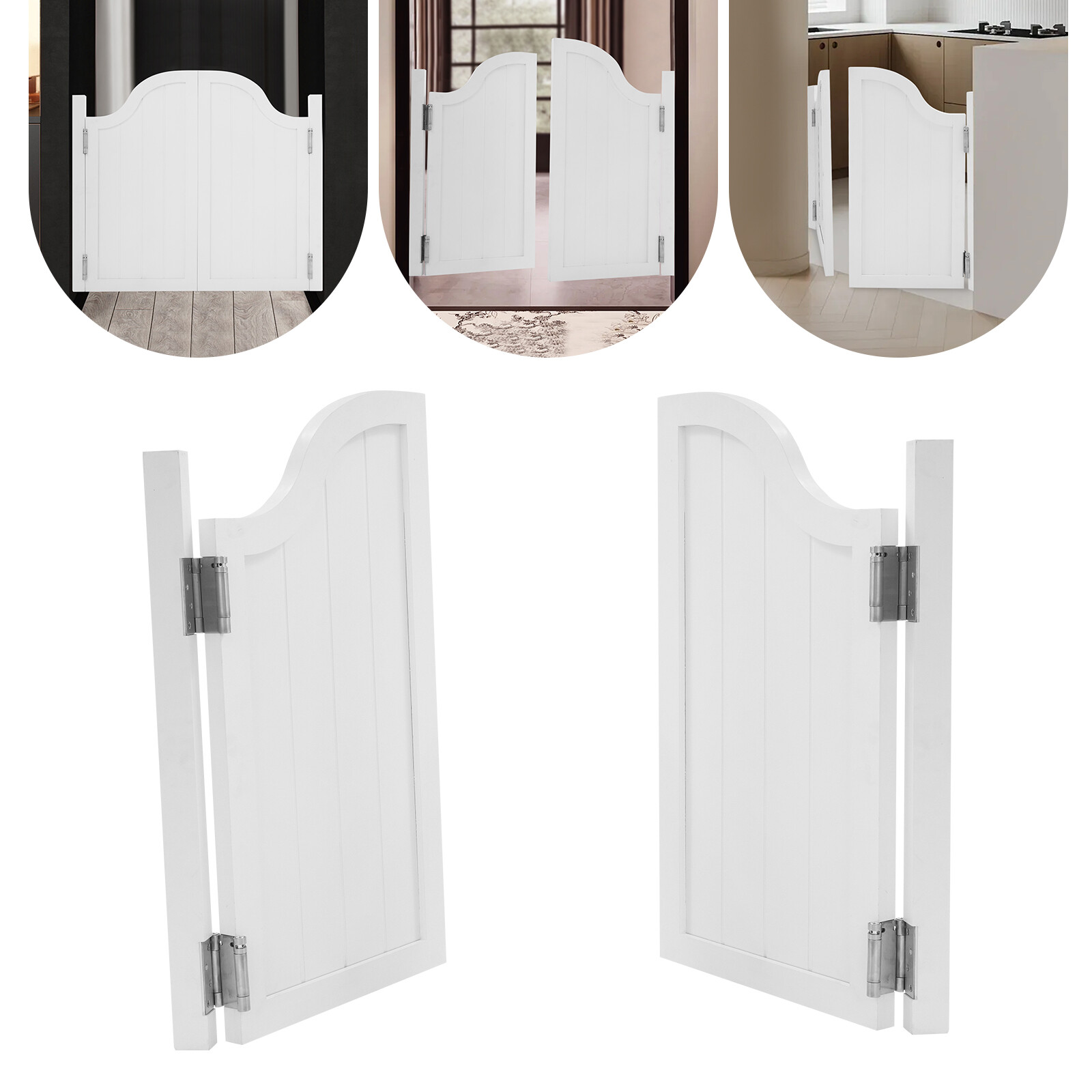 Partition Door Swing Solid Wood Door, Partition Door for Shop Entrance Partition